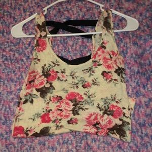 Cross back small tank top